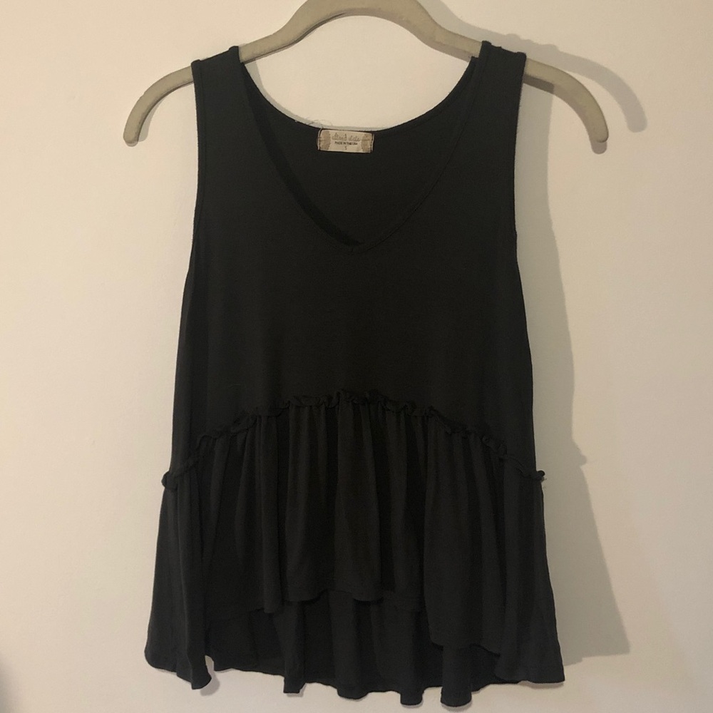 Altar'd State Charcoal Sleeveless Top